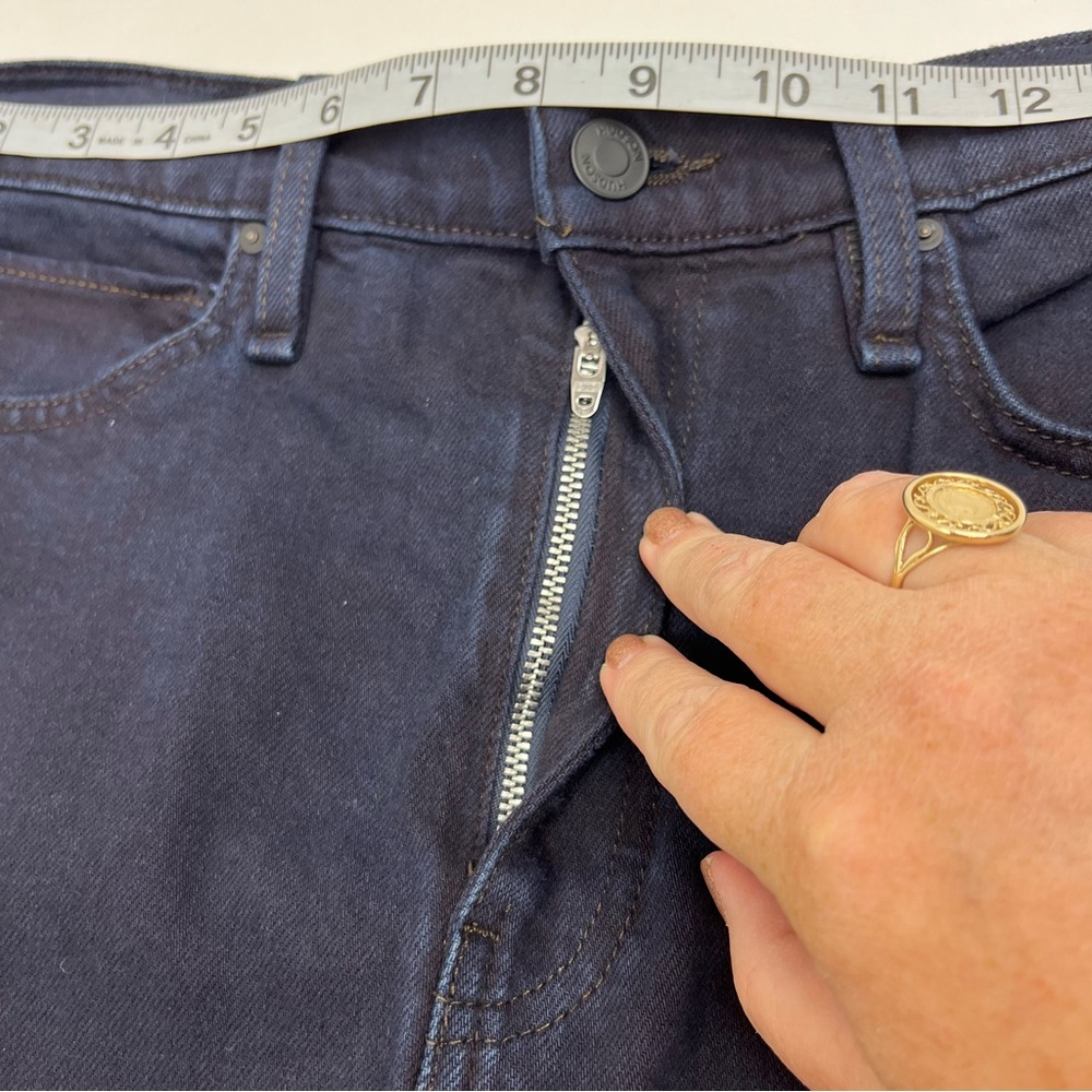 Hudson Jeans Reconstructed Skirt Womens Size 30 Dark‎ Blue Denim Zipper NEW - Picture 11 of 12